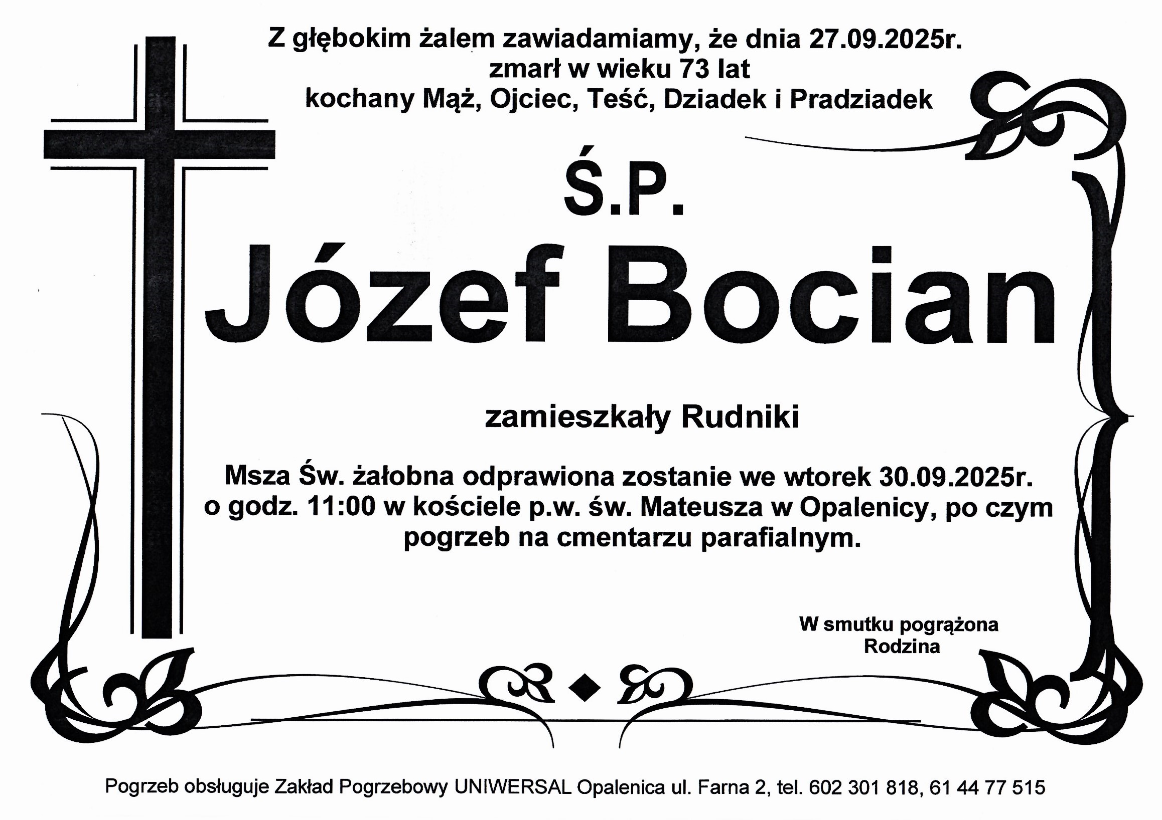 Uniwersal - Zakład Usług Pogrzebowych Uniwersal Opalenica