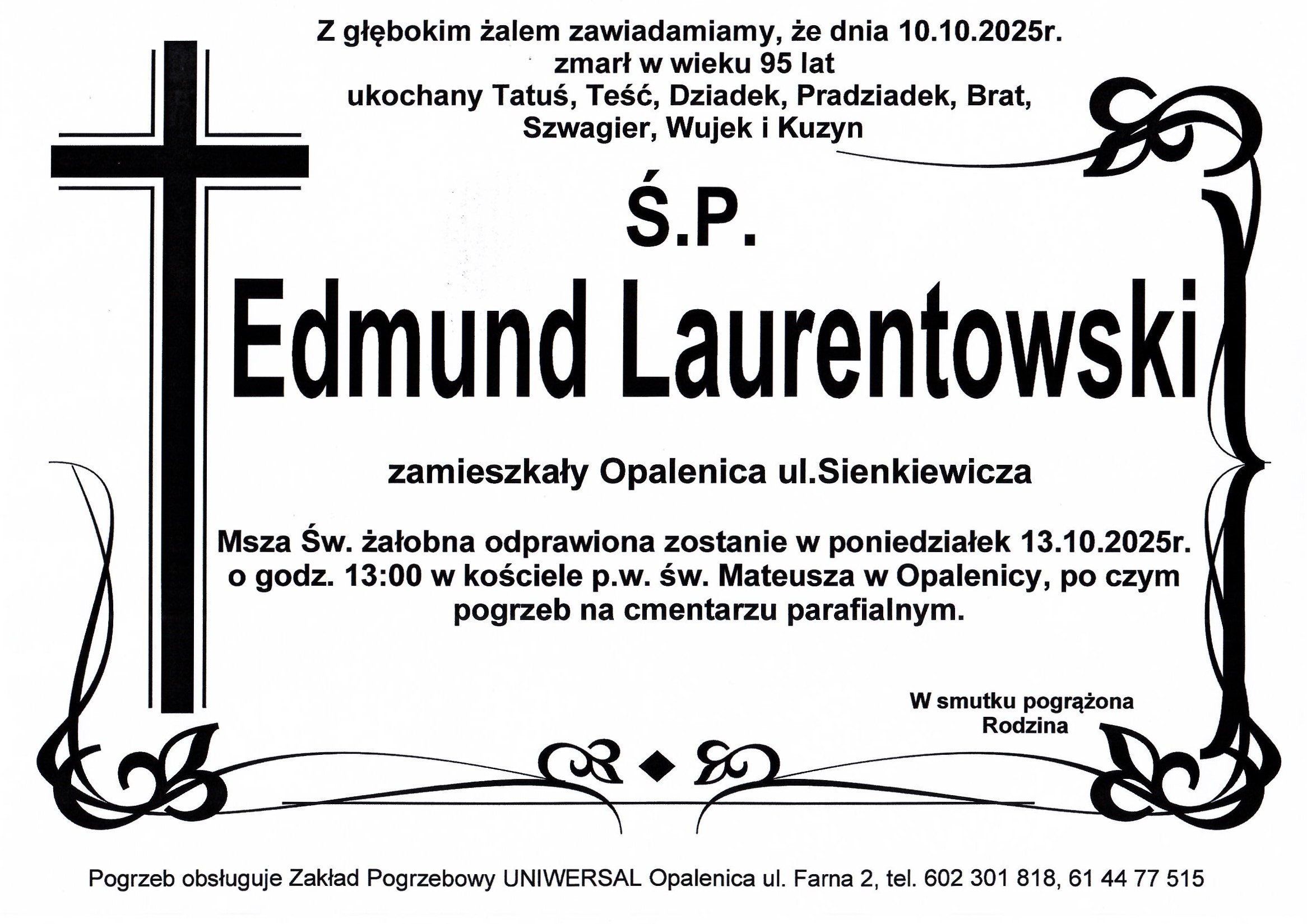 Uniwersal - Zakład Usług Pogrzebowych Uniwersal Opalenica