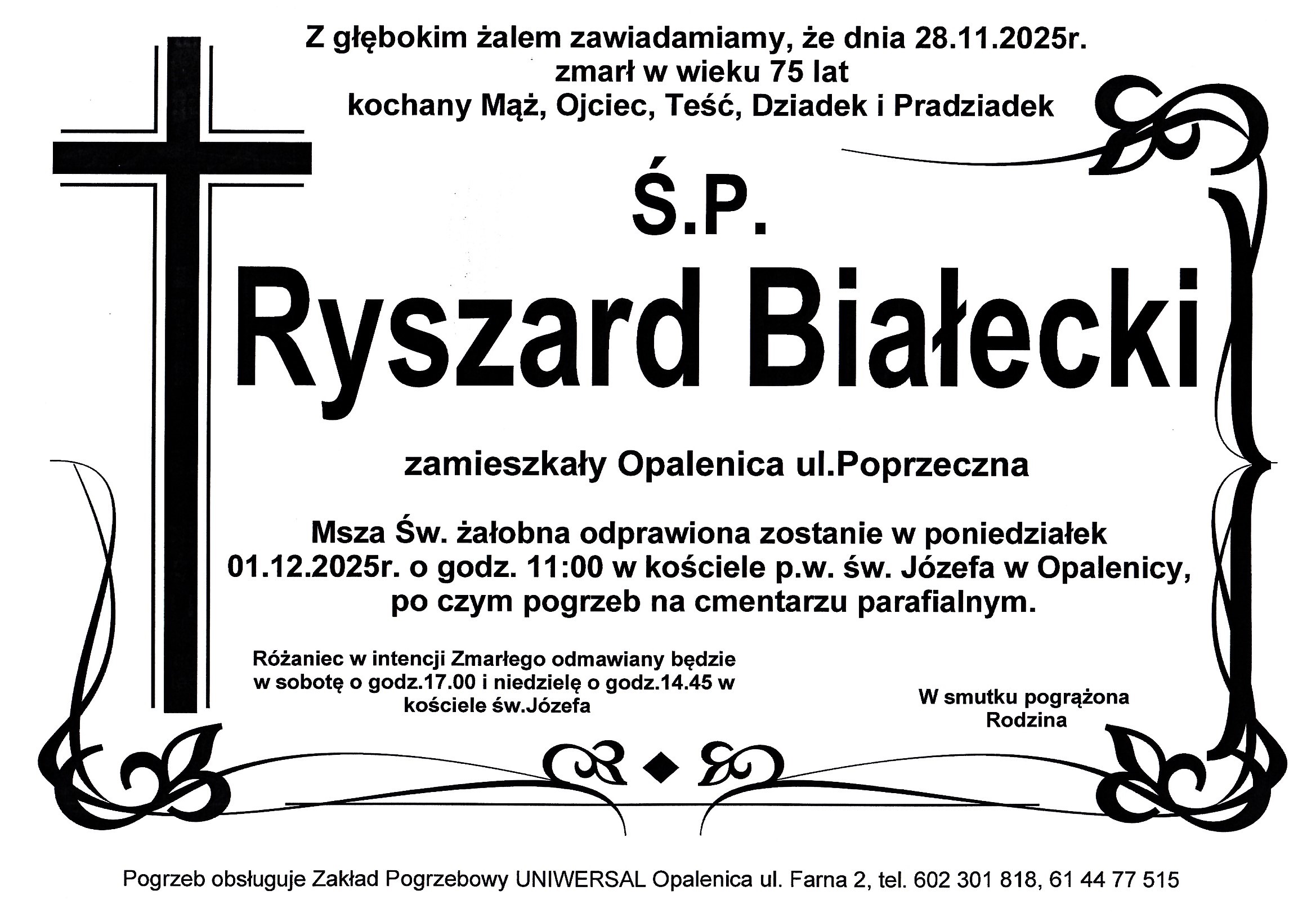 Uniwersal - Zakład Usług Pogrzebowych Uniwersal Opalenica