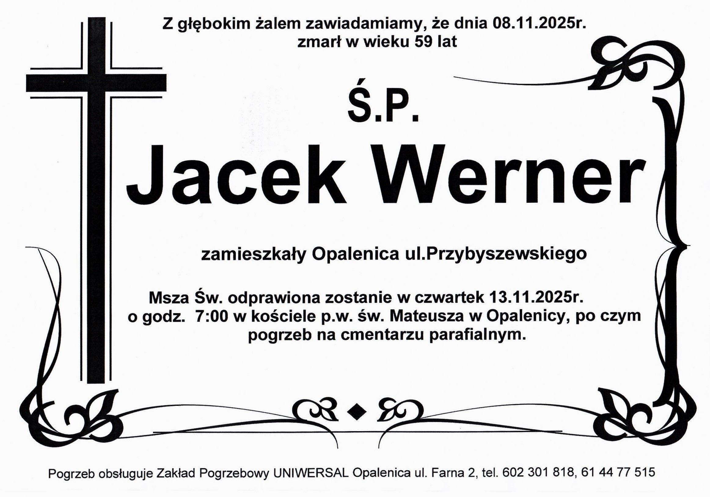 Uniwersal - Zakład Usług Pogrzebowych Uniwersal Opalenica