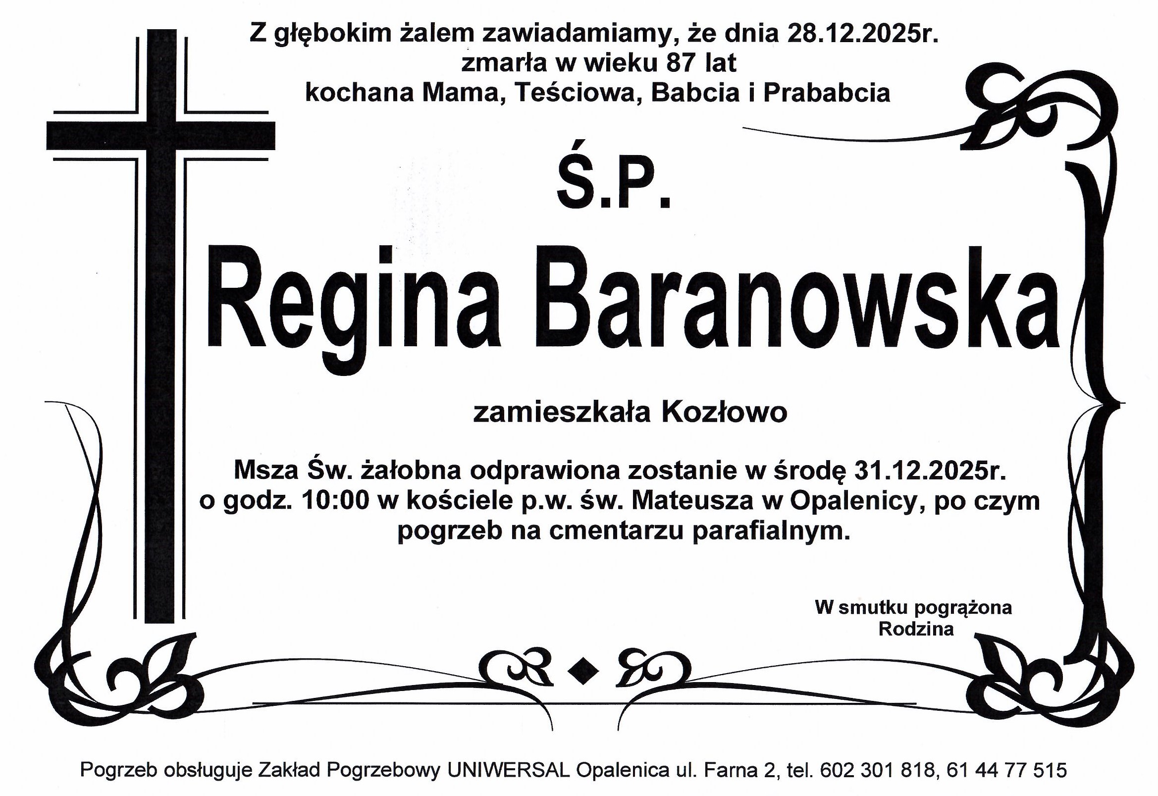Uniwersal - Zakład Usług Pogrzebowych Uniwersal Opalenica