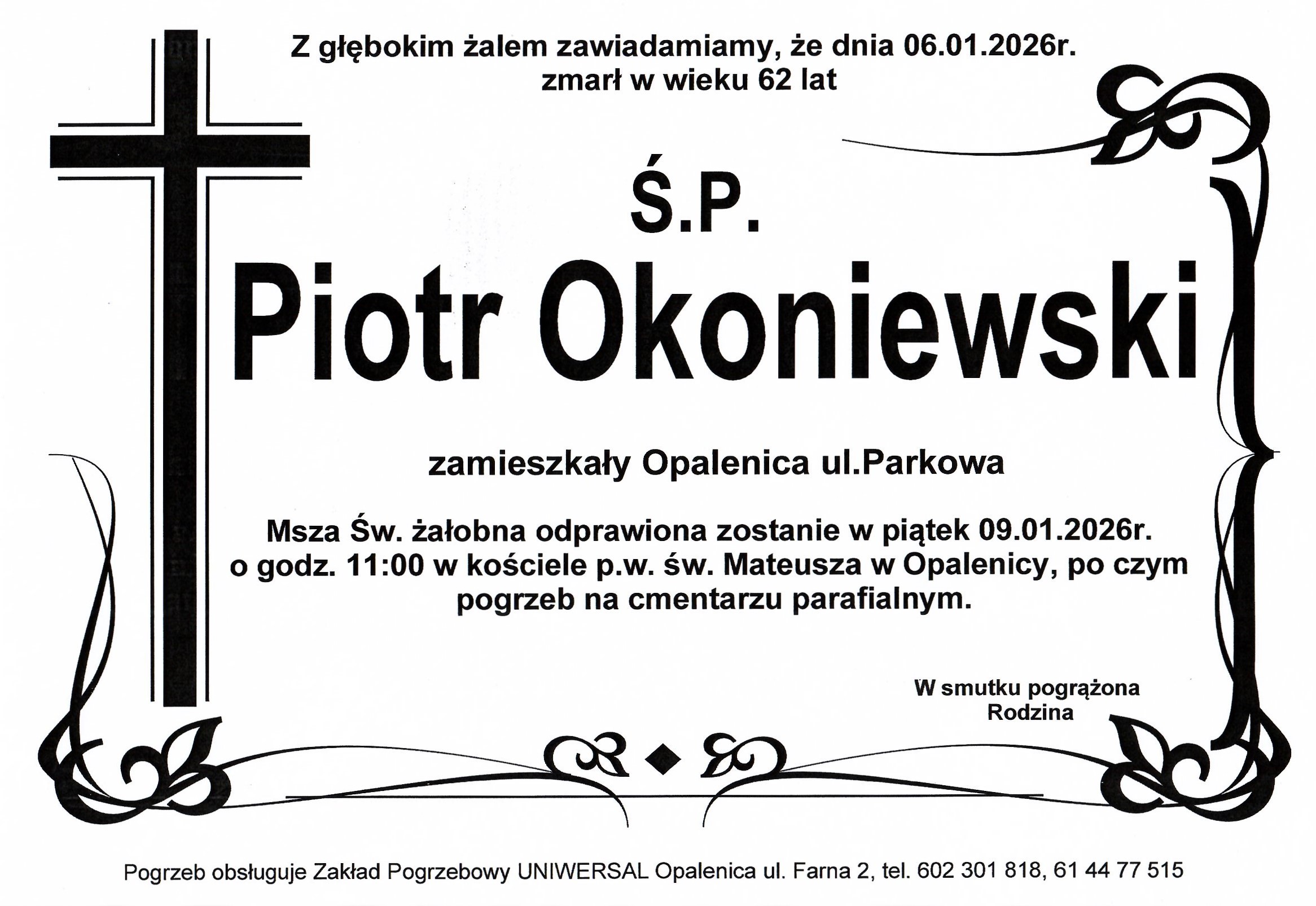Uniwersal - Zakład Usług Pogrzebowych Uniwersal Opalenica