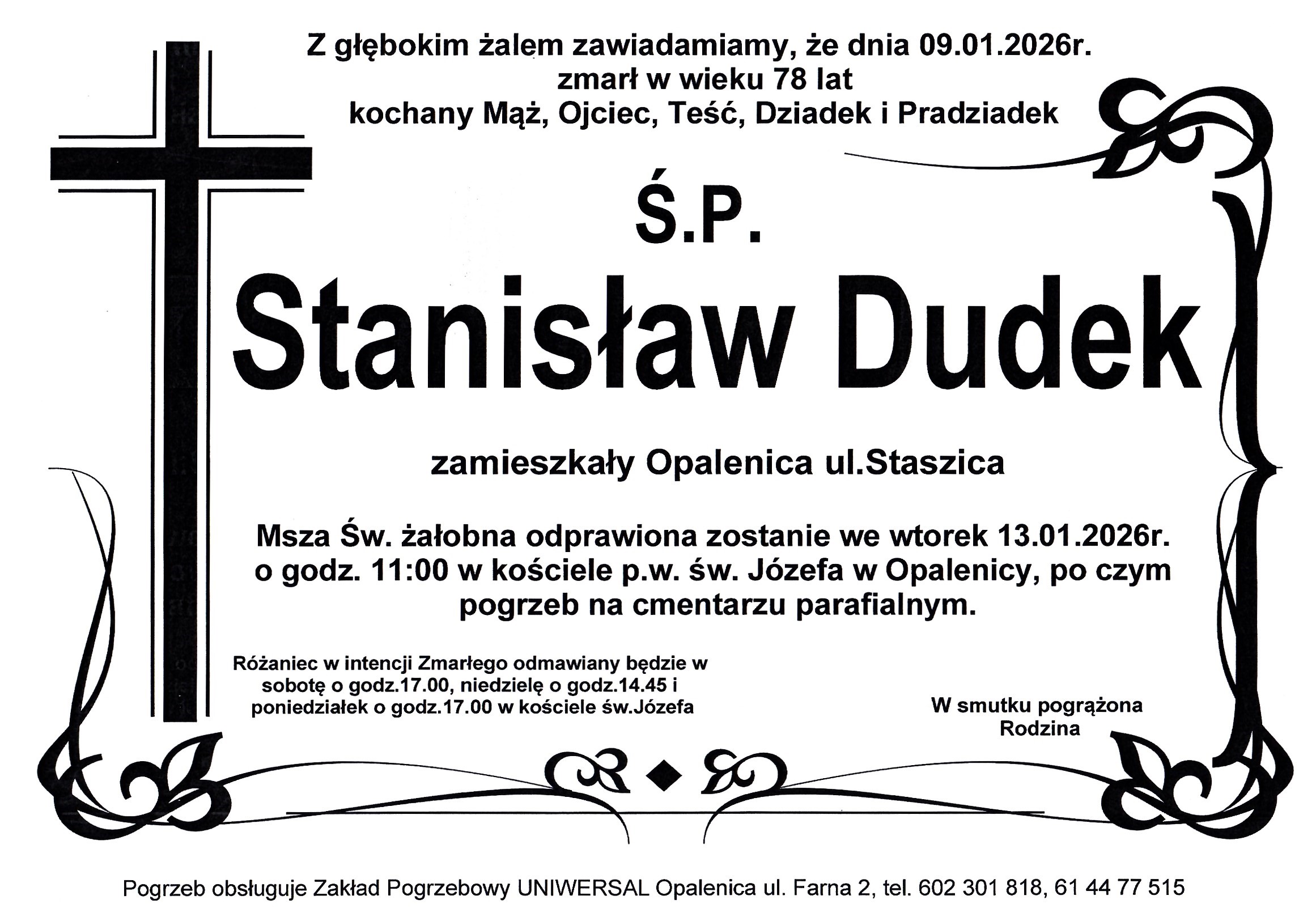 Uniwersal - Zakład Usług Pogrzebowych Uniwersal Opalenica