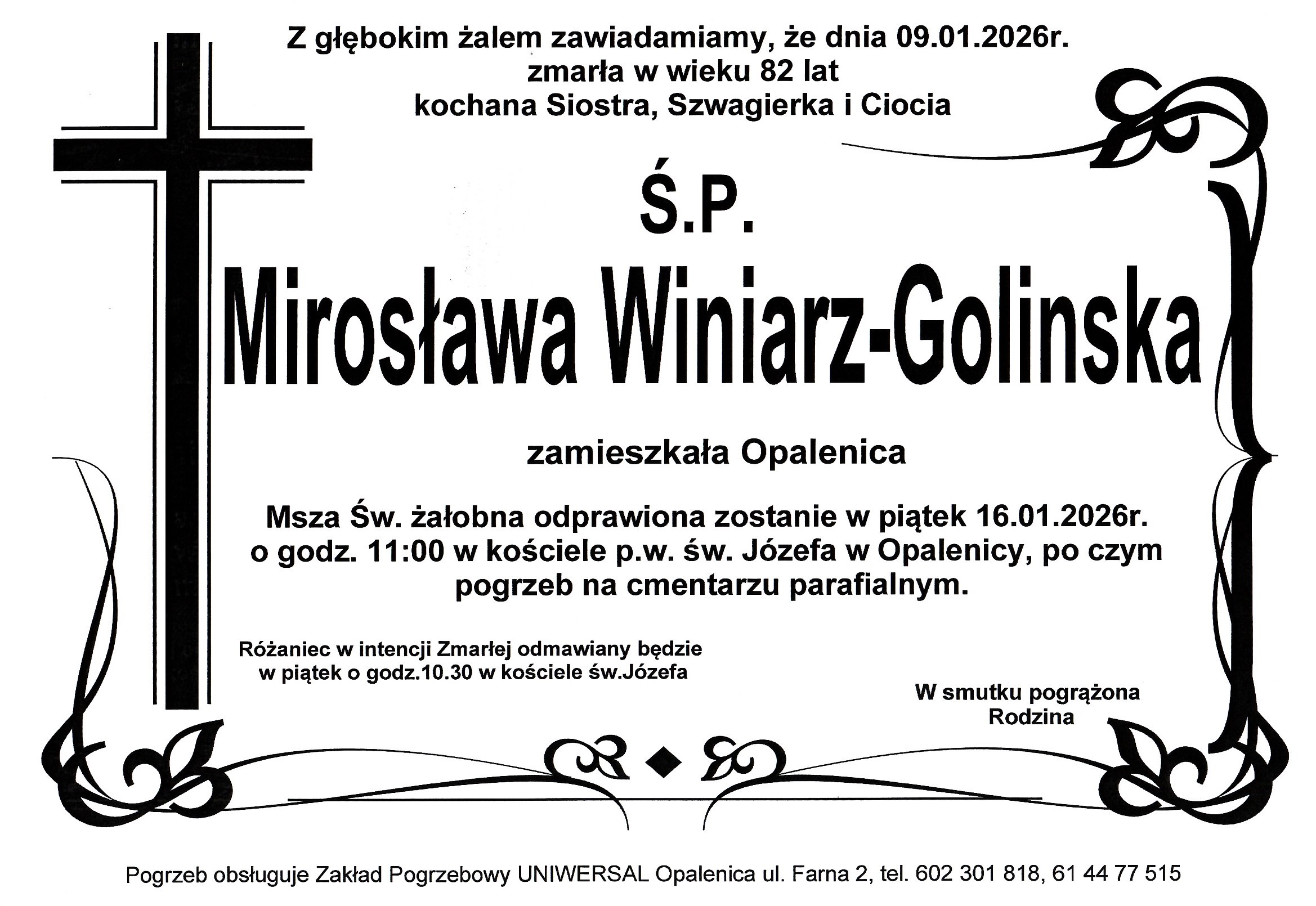 Uniwersal - Zakład Usług Pogrzebowych Uniwersal Opalenica