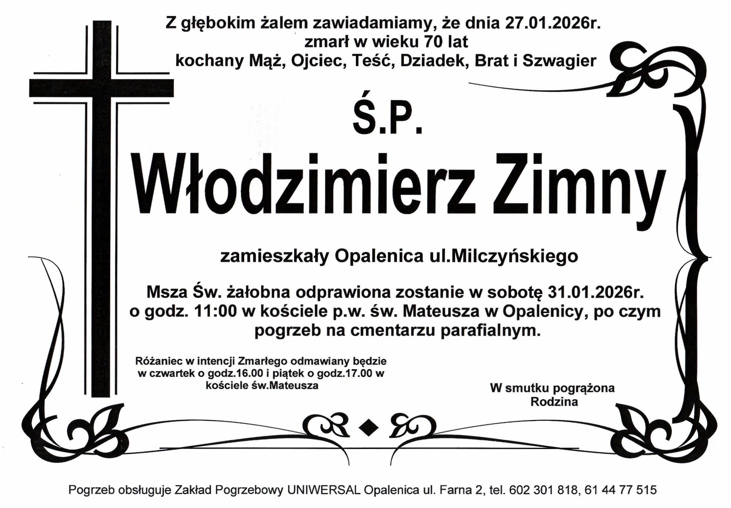 Uniwersal - Zakład Usług Pogrzebowych Uniwersal Opalenica