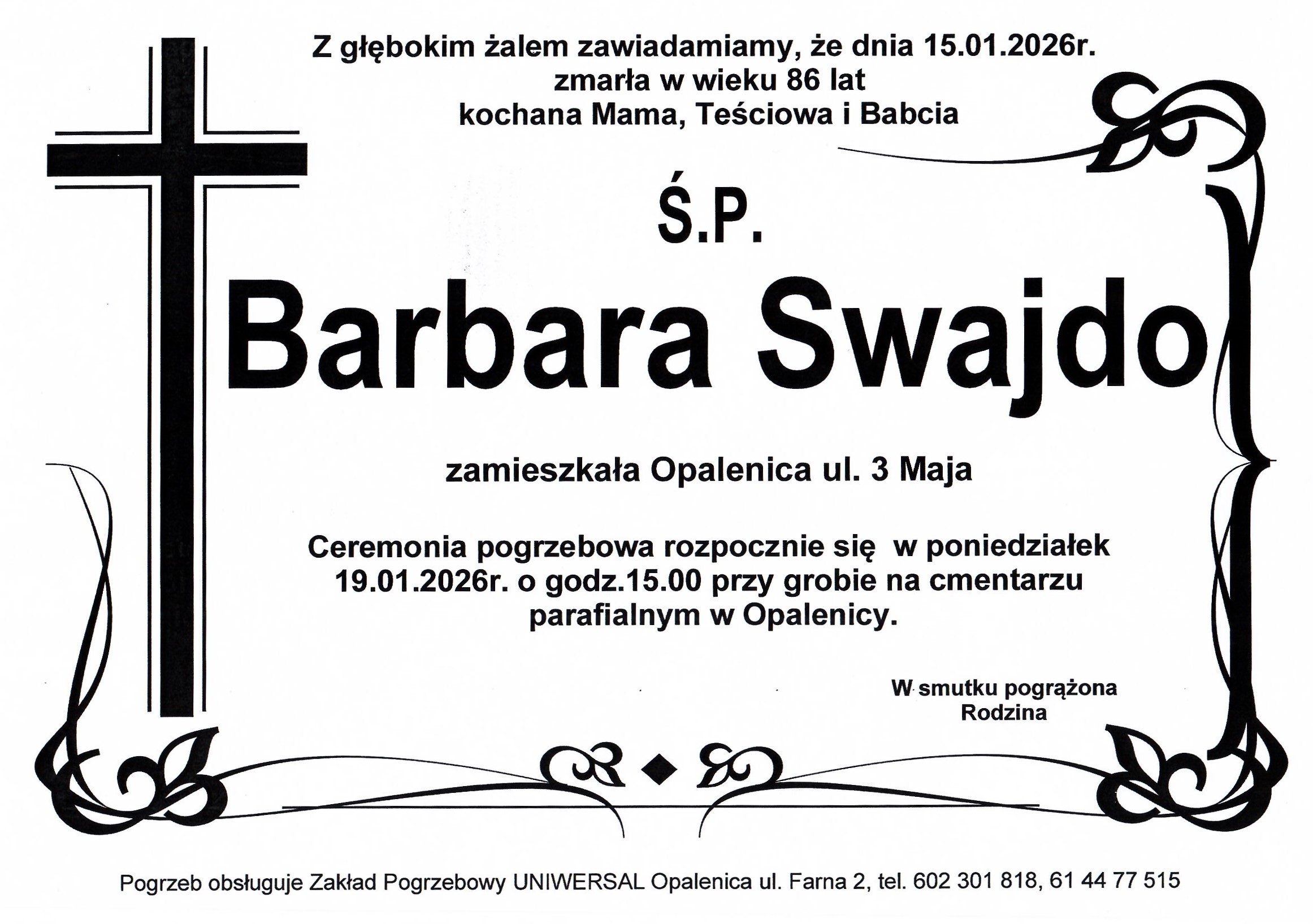 Uniwersal - Zakład Usług Pogrzebowych Uniwersal Opalenica