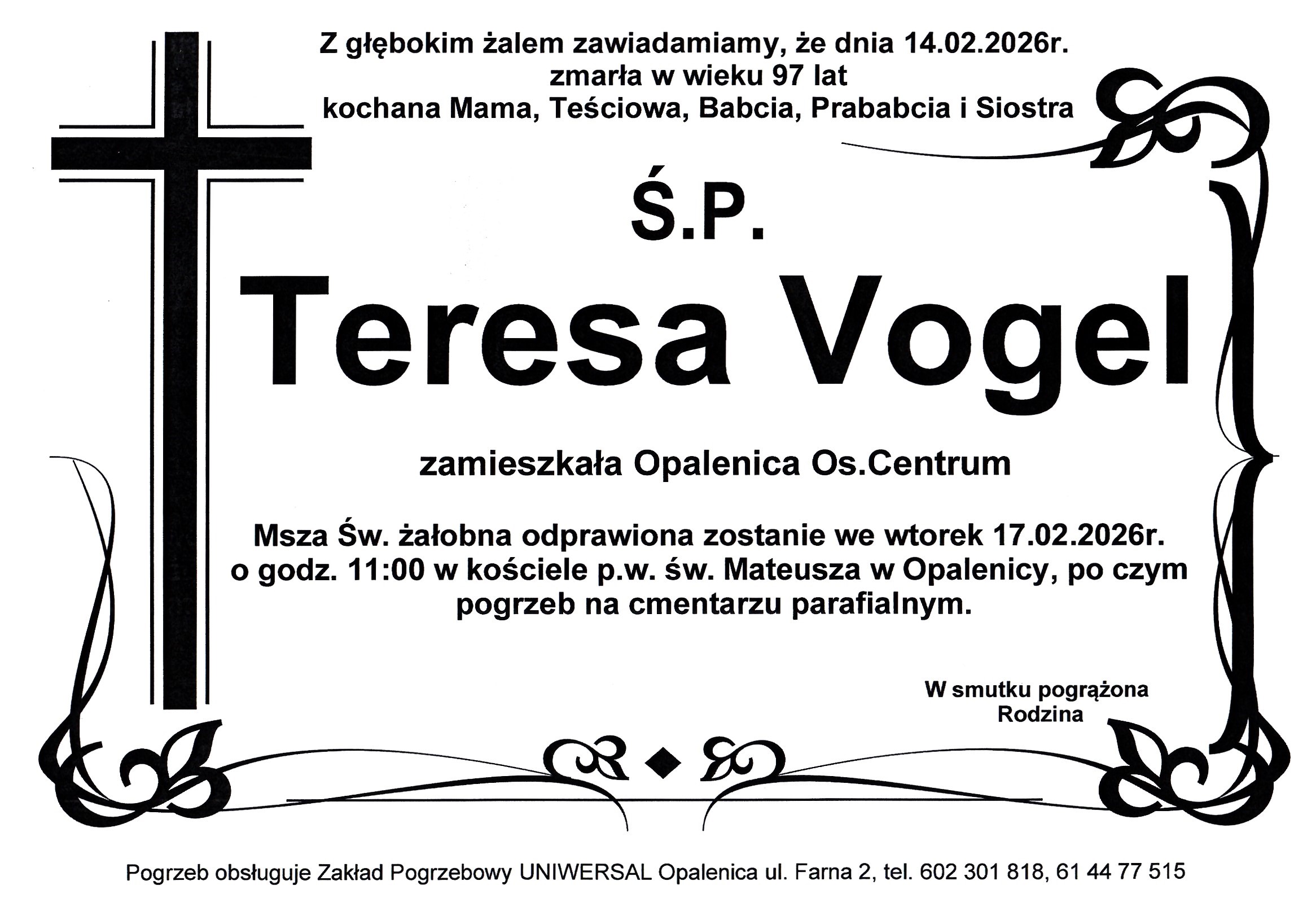 Uniwersal - Zakład Usług Pogrzebowych Uniwersal Opalenica