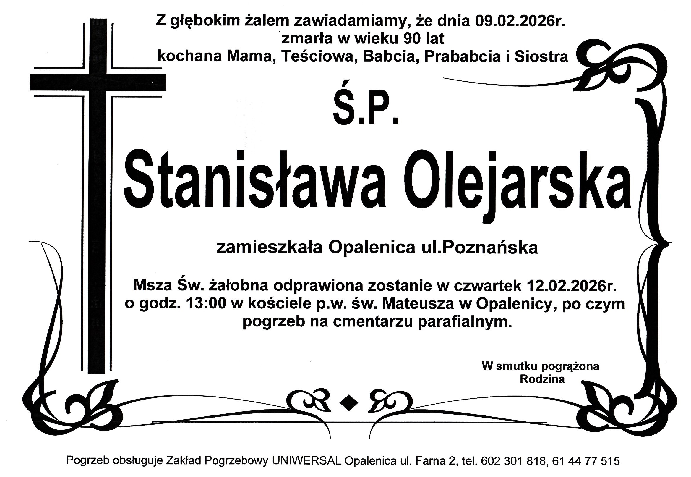 Uniwersal - Zakład Usług Pogrzebowych Uniwersal Opalenica