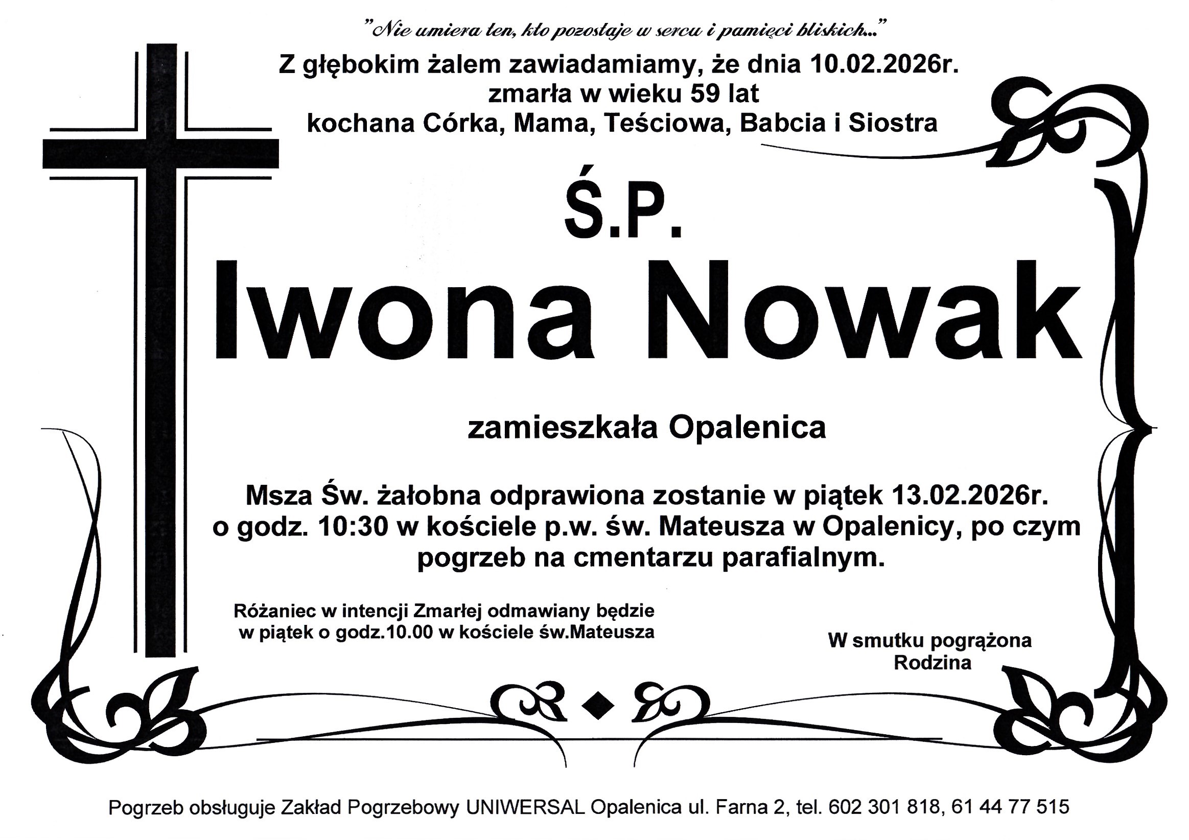 Uniwersal - Zakład Usług Pogrzebowych Uniwersal Opalenica