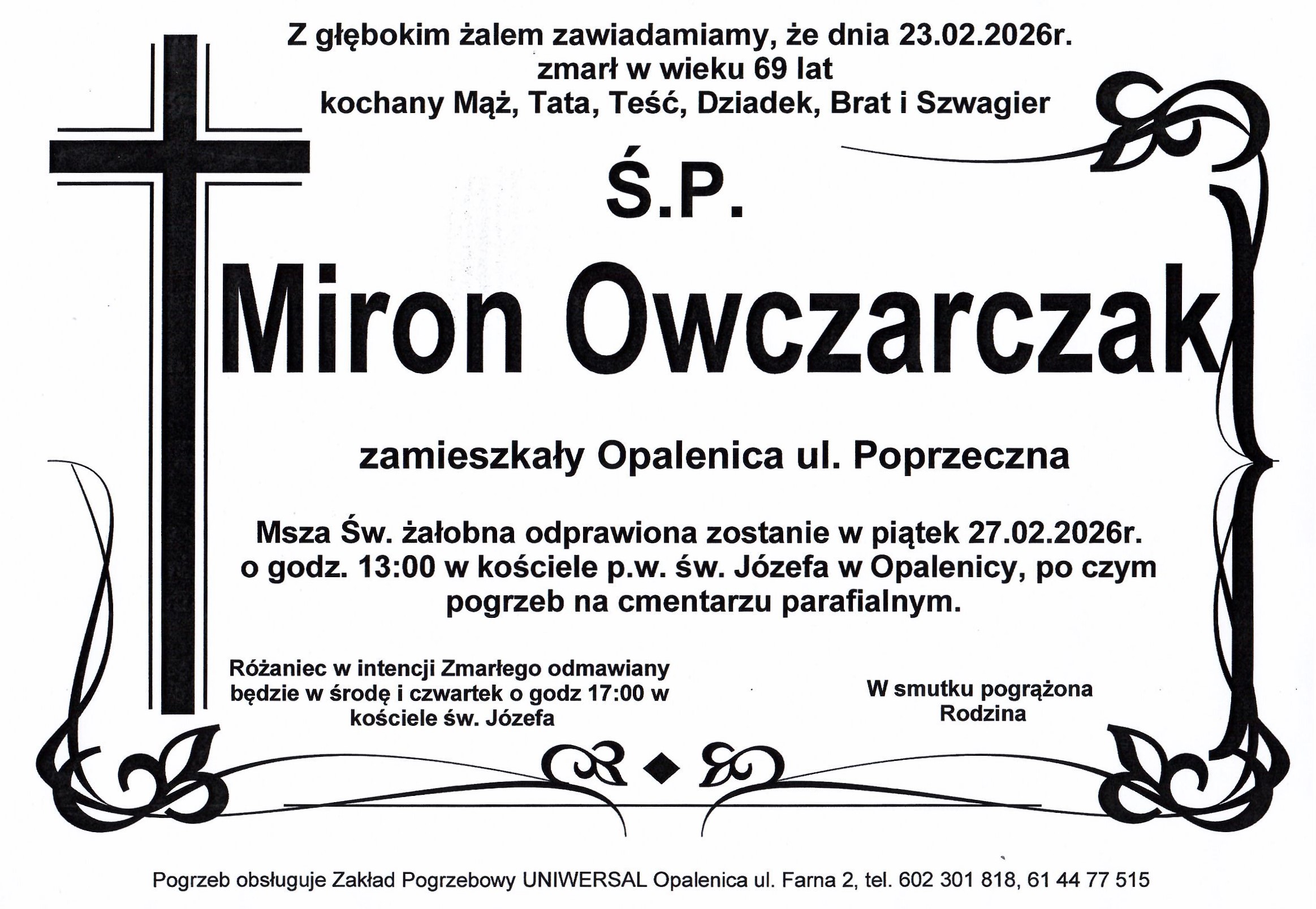 Uniwersal - Zakład Usług Pogrzebowych Uniwersal Opalenica