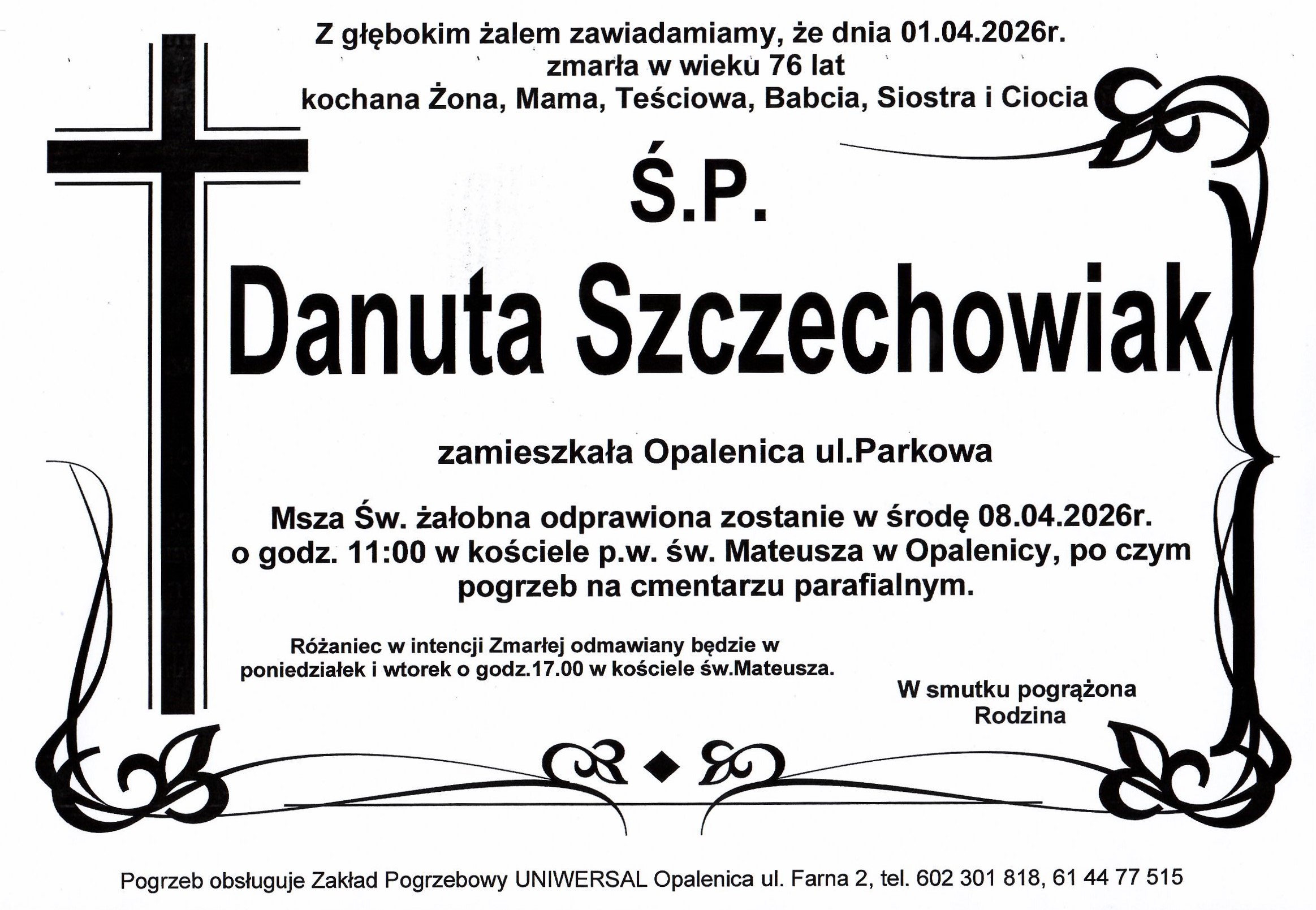 Uniwersal - Zakład Usług Pogrzebowych Uniwersal Opalenica