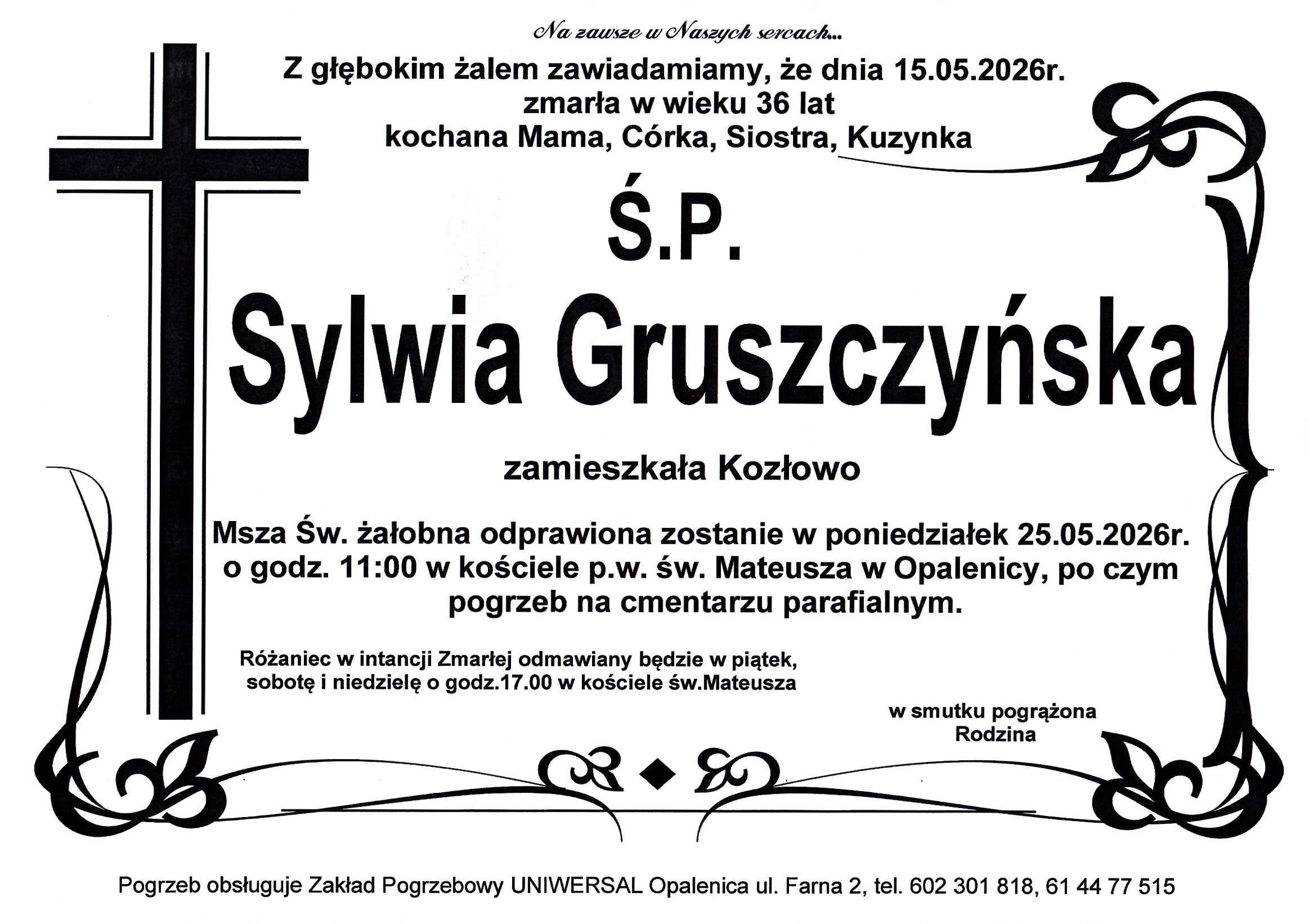 Uniwersal - Zakład Usług Pogrzebowych Uniwersal Opalenica