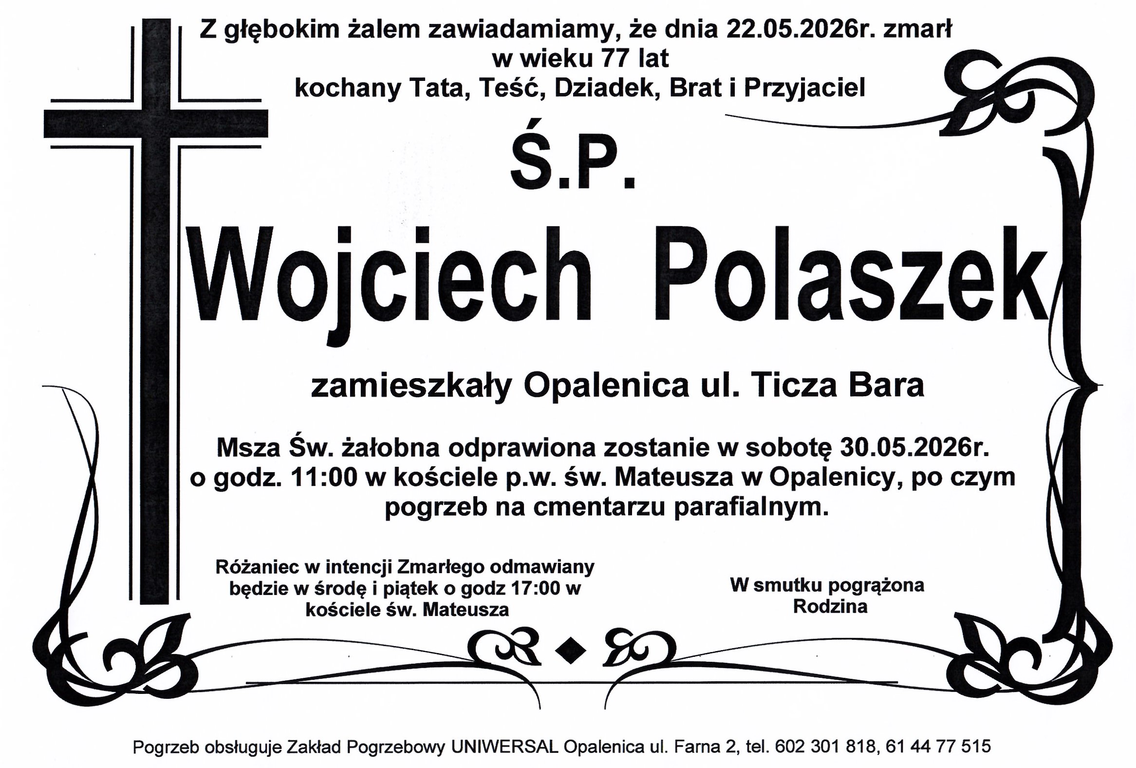 Uniwersal - Zakład Usług Pogrzebowych Uniwersal Opalenica