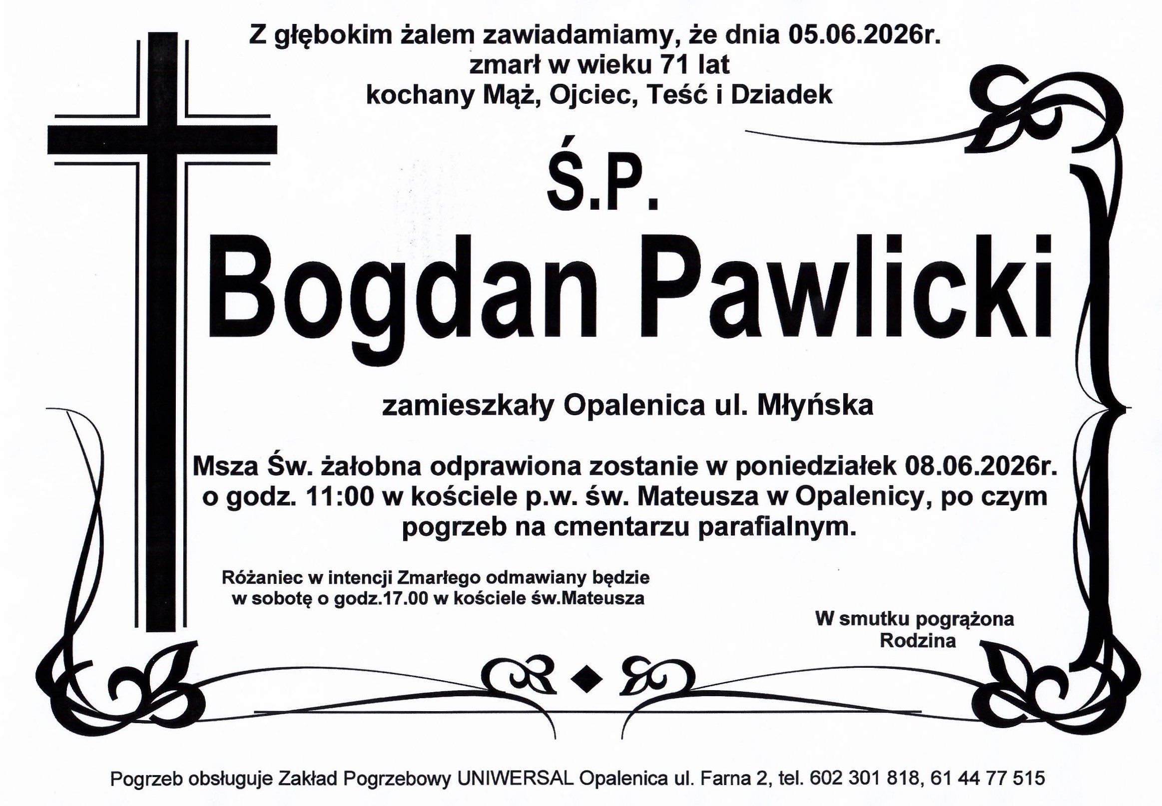 Uniwersal - Zakład Usług Pogrzebowych Uniwersal Opalenica