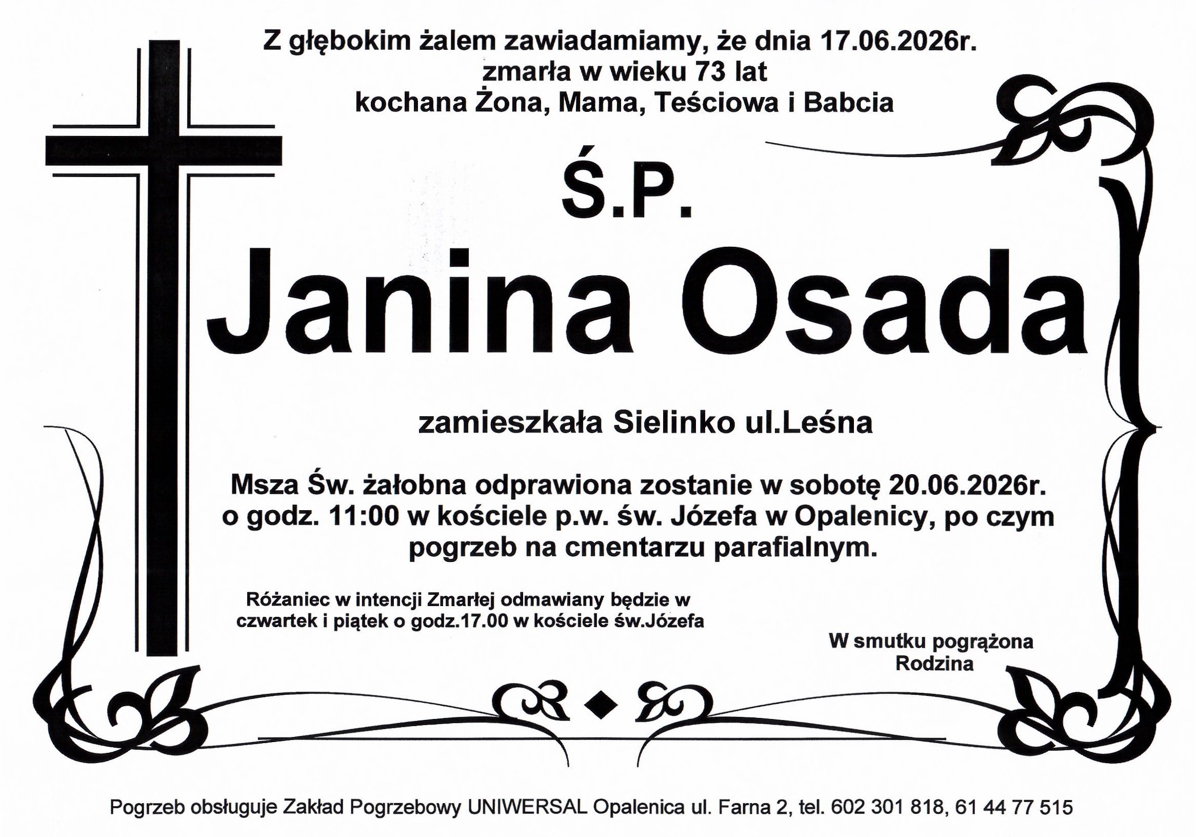 Uniwersal - Zakład Usług Pogrzebowych Uniwersal Opalenica